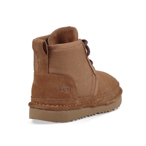 Ugg Kids Neumel II Lace Up Boot Brown Size 3 - Picture 3 of 15